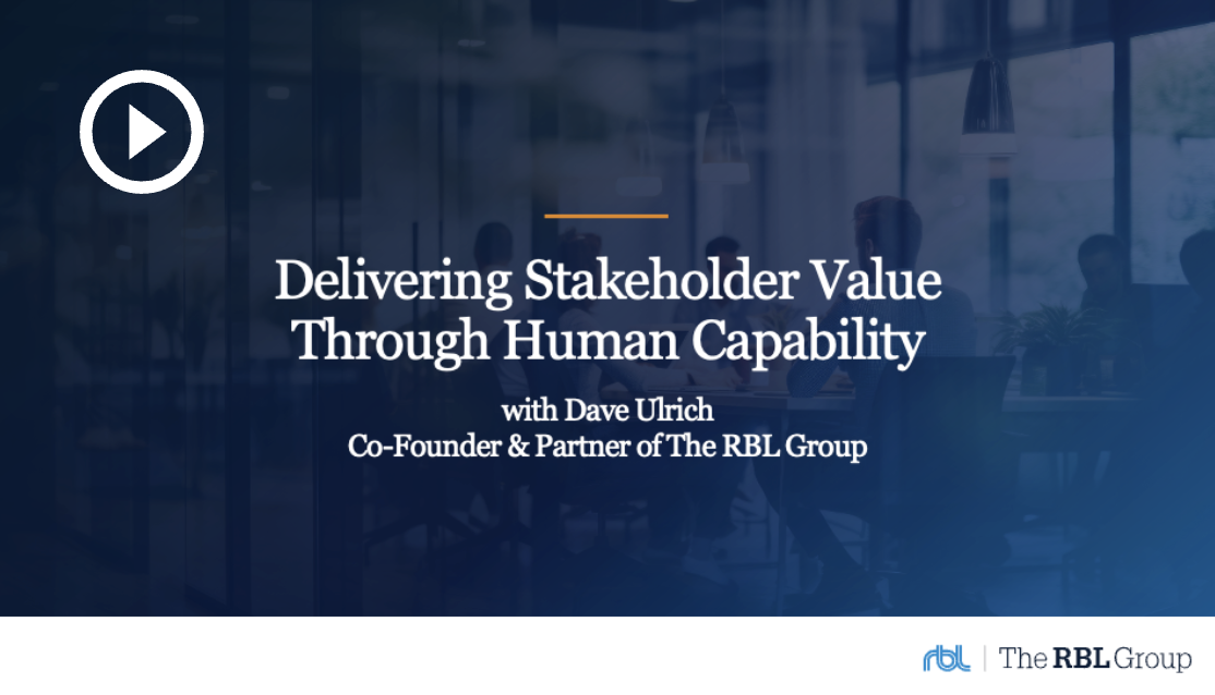 <p style="text-align: center;">Delivering Stakeholder Value Through Human Capability</p>