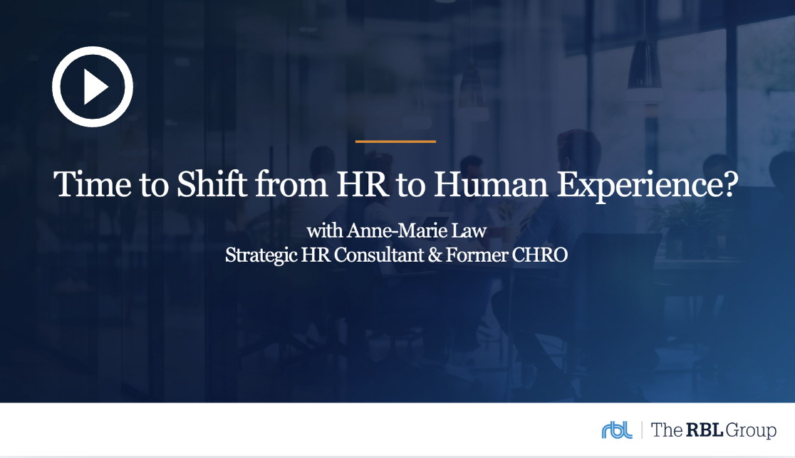 <p style="text-align: center;">Time to Shift from HR to Human Experience?</p>